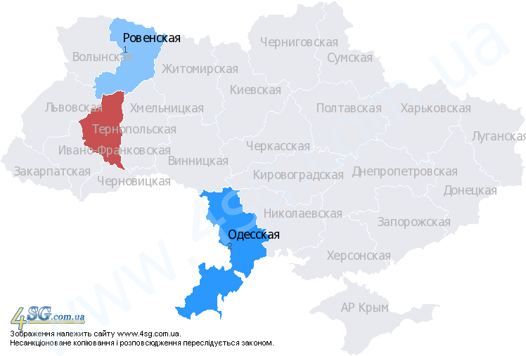 Карта украины тернопольская обл